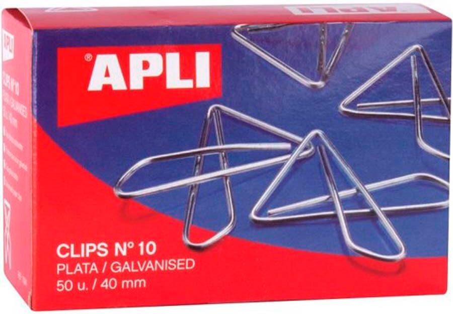 Apli Clips  triangulares No.10 40mm