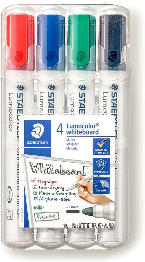 Staedtler Rotulador de pizarra blanca  4 colores