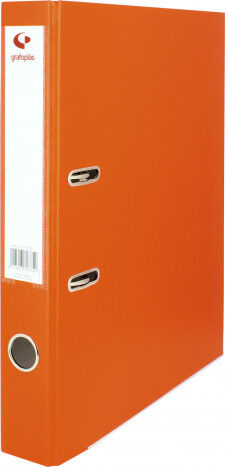 Grafoplas Archivador palanca  lomo estrecho Folio naranja