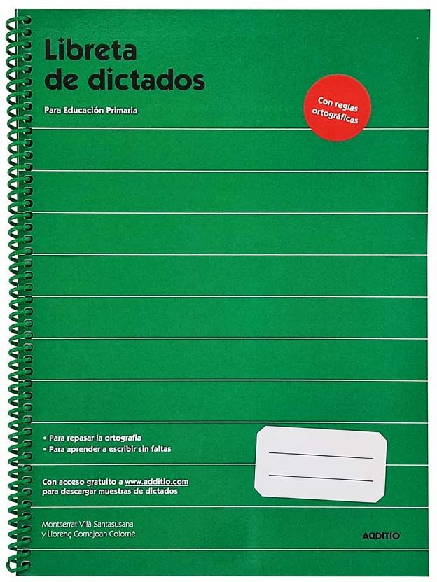 Additio Libreta Dictados Educación Primaria A4  Castellano