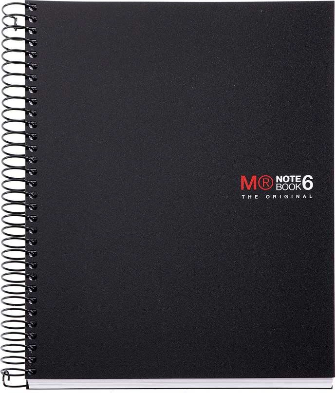 Miquelrius Notebook 6  A5 150 fulls 5x5 5x5 negre