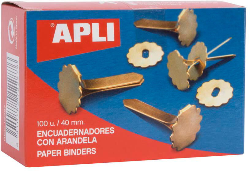 Apli Encuadernador con arandela 40mm  100u