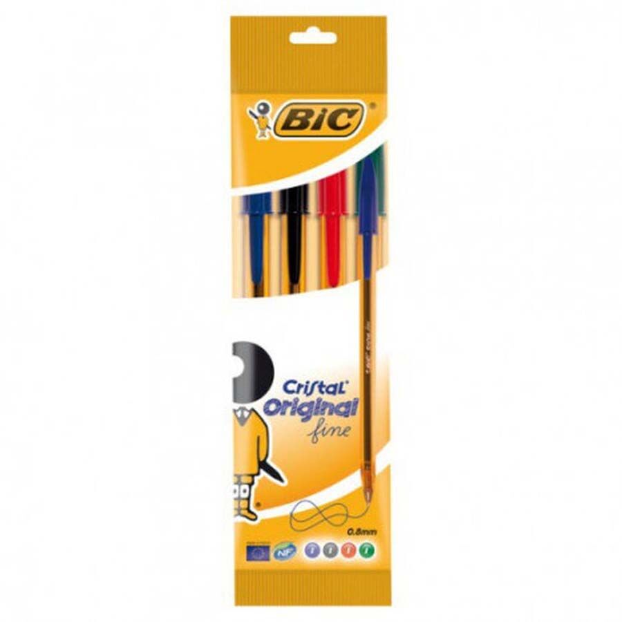 Bic Bolígrafos  Cristal Original Fine 4 colores