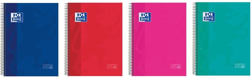 Oxford Notebook  EuropeanBook 10 A4+ 150 hojas 5x5 tapa extradura