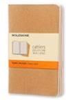 Moleskine Ruled Cahier - Kraft Cover (3 Set) Muu