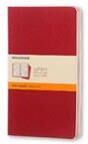 Moleskine Ruled Cahier L - Red Cover (3 Set) Muu