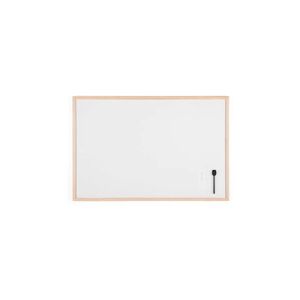 Bi-office - Tableau blanc laqué cadre bois 60 x 90 cm - Publicité