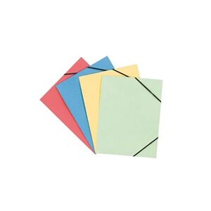 Elba Chemise à élastique 3 rabats Oxford 24 x 32 cm dos 2 cm couleurs assorties - Paquet de 50 - Lot de 50 -/oxford - Publicité