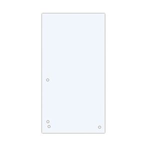 DONAU Lot de 100 intercalaires en carton recyclé 190 g/m² Blanc 23,5 x 10,5 cm - Publicité