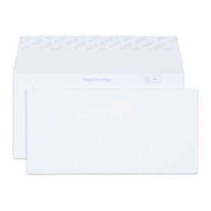 Elco 60281 Boite de 500 enveloppes sans fenêtre Format DL Blanc :  : Fournitures de bureau