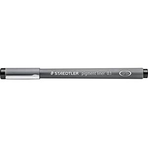 Staedtler Pigment Liner Stylo feutre pointe calibrée largeur de trait 0,1 mm un paquet de 10 - Publicité