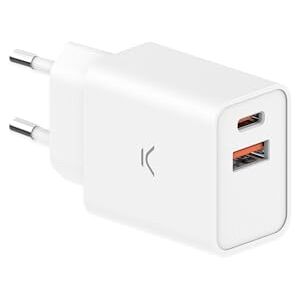 KSIX smart your tech Chargeur secteur Ksix, 30 W, charge ultra rapide, Power Delivery, Multiport USB-C et USB-A, Noir - Publicité