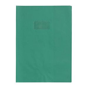 Calligraphe 72205C Un Protège-Cahier Grain Cuir Vert sapin A4 21x29,7 cm 22/100ème avec Porte-Étiquette PVC Opaque - Publicité
