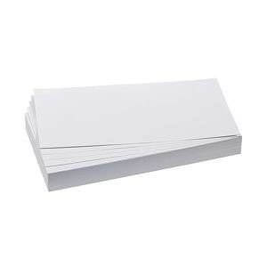 Franken GmbH UMZ 1020 09 Lot de 500 cartes de présentation rectangulaires Blanc 9,5 x 20,5 cm - Publicité