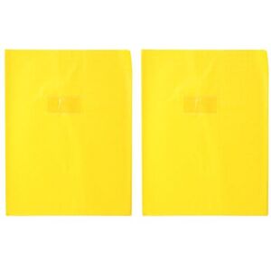 Calligraphe 72414C Un Protège-Cahier Grain Losange Jaune 24x32 cm 18/100ème avec Porte-Étiquette PVC Opaque (Lot de 2) - Publicité