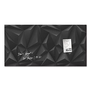 Sigel Gl261 Tableau Magnétique en Verre Premium, Surface Brillante, 91 X 46 cm, Montage Facile, Noir Artverum - Publicité