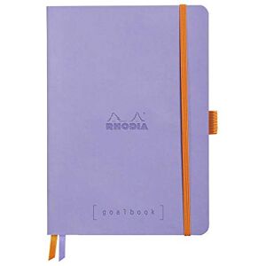 Rhodia 117769C Carnet Souple Bullet Journal Goalbook Iris A5 14,8 x 21 cm Petits Carreaux 240 p Papier Clairefontaine Ivoire 90 g/m² 2 Rubans, Fermeture Élastique Couverture Simili Cuir - Publicité