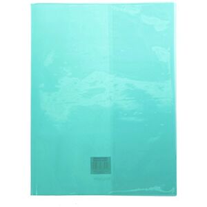 Calligraphe 73005C Un Protège-Cahier Cristalux Vert 17x22 cm 22/100ème avec Porte-Étiquette PVC Transparent Lisse - Publicité