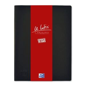 Oxford Protège-Documents Le Lutin® L'Original A4 100 vues / 50 pochettes Couverture PVC Noir - Publicité