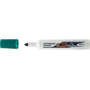 BIC 30558 Marqueur Velléda 1711 Et 1791 pointe ogive tracé effaçable corps plastique encre cétone 2 mm Vert - Publicité