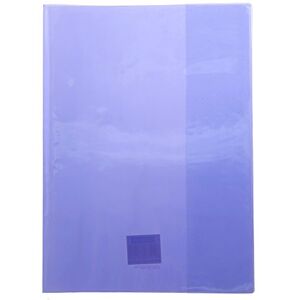 Calligraphe 73206C Un Protège-Cahier Cristalux Violet A4 21x29,7 cm 22/100ème avec Porte-Étiquette PVC Transparent Lisse - Publicité