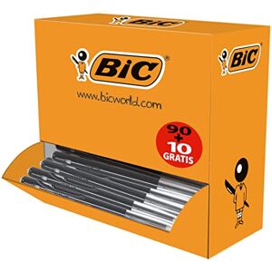 BIC M10 Original Stylos-Bille Rétractables Pointe Moyenne (1,0 mm) Encre de couleur Noire, Boîte de 90+10 - Publicité