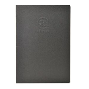 Clairefontaine 60332C Cahier Piqué Crok'Book 24 Feuilles Papier Dessin Blanc 17x22 cm 90g Format Portrait Couverture Noire - Publicité
