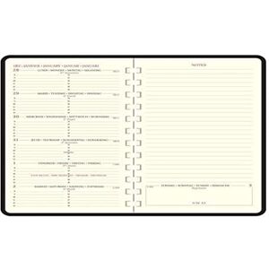 Recharge Agenda de poche Lady 16S spiralé 9 x 16 cm Semainier