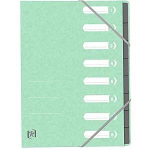 Oxford Trieur TopFile+ 8 Compartiments A4 Couverture Carte Coloris Assortis Pastel - Publicité