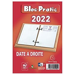 Bloc éphéméride comique sans support 6,5 x 9,7 cm 2024 - Bleu