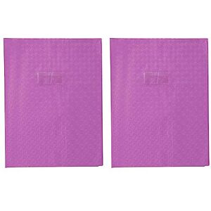 Calligraphe 72416C Un Protège-Cahier Grain Losange Violet 24x32 cm 18/100ème avec Porte-Étiquette PVC Opaque (Lot de 2) - Publicité