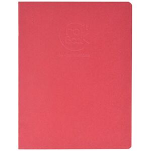 Clairefontaine 60331C Cahier Piqué Crok'Book 24 Feuilles Papier Dessin Blanc 17x22 cm 90g Format Portrait Couverture Rouge - Publicité
