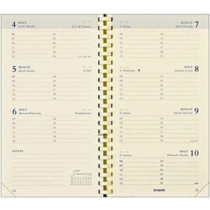 Agenda Semainier 2024 Timing Calvi - 17,1 x 22 cm - Orange - Brepols