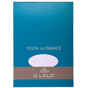 G. Lalo Lalo 11700L Un bloc de 50 feuilles unies 14,8x21 cm 100g, Vélin de France, Blanc - Publicité