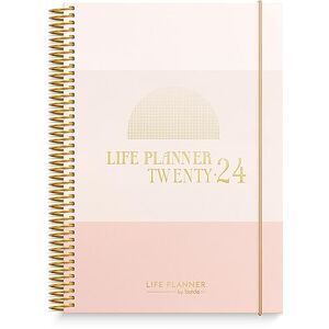 Burde Agenda 2024 Life Planner Rose Fleur A5, 18 Décembre 2023-5 janvier  2025, Semainier, 21x15 cm A5 Format