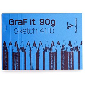 Clairefontaine Graf It Bloc de croquis Format A5 160 pages micro perforées 90g - Publicité