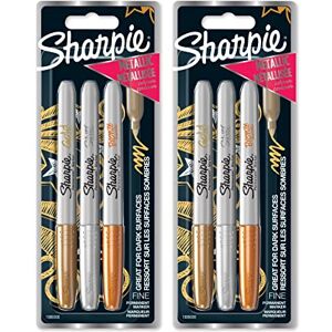 Six stylos à pointe fine Sharpie® - Couleurs classiques