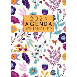  Agenda 2023-2024: A4 Journalier 365 jours 1 page par