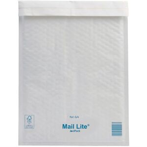 Jovipack Pochette matelassee kraft blanc 240 x 330 mm MailLite 92 g - Carton de 100