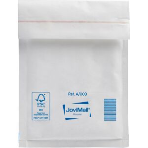 Jovipack Pochette matelassee kraft blanc 110 x 160 mm MailLite 92 g - Carton de 200