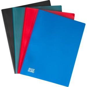 Protège-documents Maxiburo PVC A4 - 50 pochettes - 100 vues - Lot de 10 Blanc - Publicité