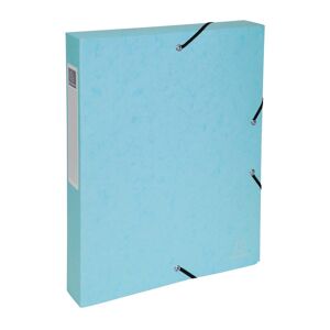 Chemise box Exacompta Aquarel en carte lustrée - Dos 4 cm couleurs assorties - Lot de 8 Blanc - Publicité