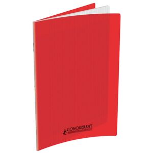 Oxford Cahier piqûre 17x22cm 32 pages 90g grands carreaux Seyès. Couverture polypropylène Rouge - Lot de 27 - Publicité