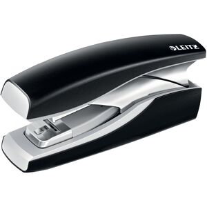 Leitz Agrafeuse sur socle NeXXt Softpress Flat Clinch, agrafes 24-26/6, 24/8, capacité 30 feuilles. Noir - Publicité