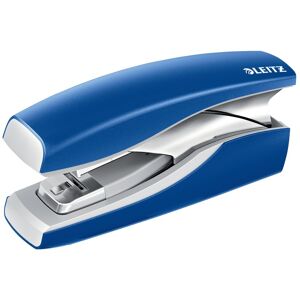 Leitz Agrafeuse sur socle NeXXt Softpress Flat Clinch, agrafes 24-26/6, 24/8, capacité 30 feuilles. Bleu - Publicité