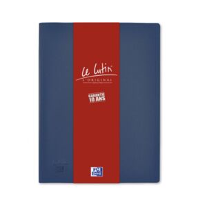 Protège-documents Oxford le lutin® l'original a4 100 vues / 50 pochettes couverture pvc bleu - Lot de 5 Bordeaux - Publicité
