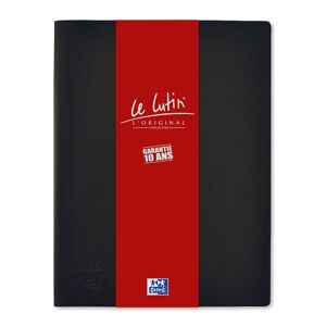 Protège-documents Oxford le lutin® l'original a4 20 vues / 10 pochettes couverture pvc noir - Lot de 5 - Publicité