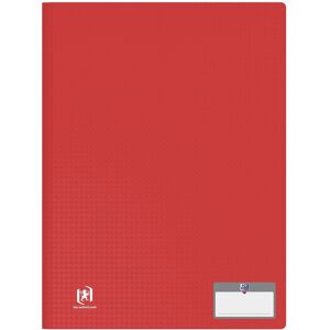 Protège-documents Oxford memphis a4 60 vues / 30 pochettes couverture polypro rouge - Lot de 10 Rouge - Publicité