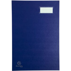 Exacompta Parapheur direction dos a soufflets 24x35cm - 20 compartiments - Bleu - Lot de 8