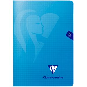 Clairefontaine Carnet piqué Mimesys A5 96 pages petits carreaux Couleur aléatoire - Assortis - Lot de 10 - Publicité